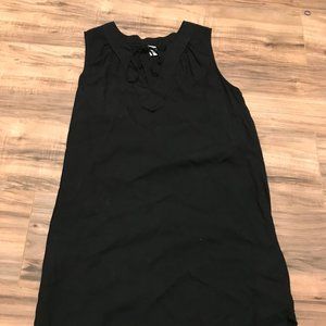 Sleeveless Plain Black Dress